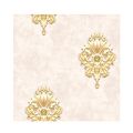 3D Royal Vintage Elegant Gold Damask Wallpaper Embossed Textured Non-woven Roll For Wall Decoration. 
