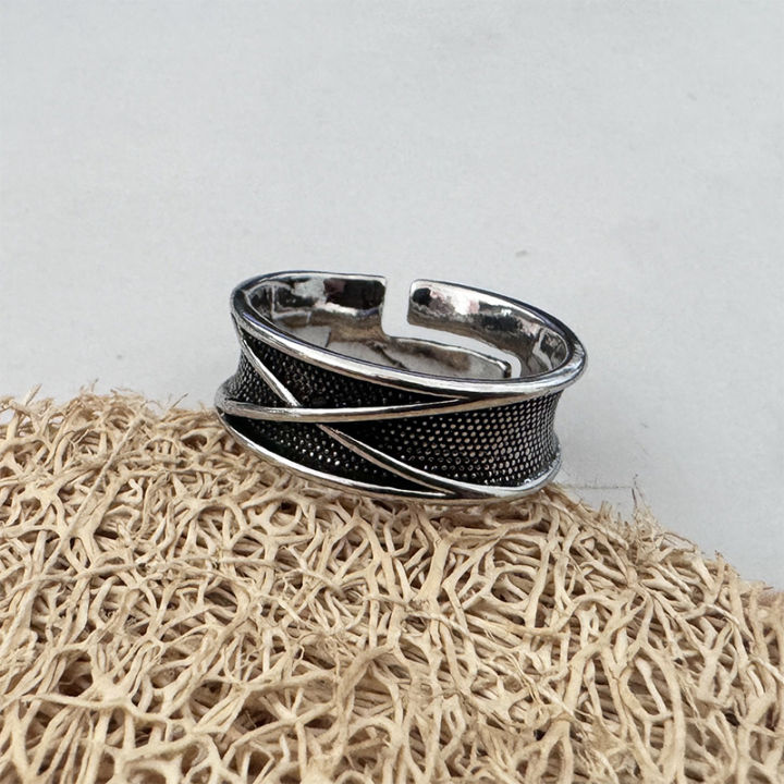 Retro%20Time%20Space%20Goku%20Black%20Ring%20Gothic%20Open%20Ring%20For%20Men%20Handmade%20Unisex%20XIEGONG%20-%20Image%203