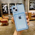 For iPhone 16 15 14 13 12 11 Pro Max XS XR 8 7 Plus XS Max 11 13 Pro SE 2020 Card Slot Clear Phone Case Cover. 