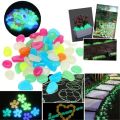 10pcs Decoration 4.5cm Luminous Pebbles Glow in Dark DIY Garden Luminous Stone Big Gravel Big Stone Courtyard. 