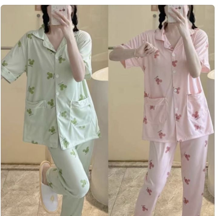 New Summer Cotton Pajamas set Sleepwear HomeWear Sleeveless Shorts For Women