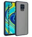 Xiaomi Redmi Note 9 Pro And Redmi Note 9 Pro Max Shock Proof and Camera Protector Case - Blue Smoke Matte Back Cover. 