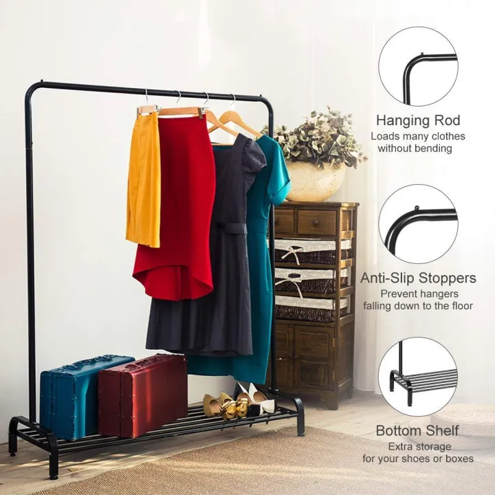 Garment%20Clothing%20Rack%20For%20Hanging%20Single%20Rods%20Storage%20Shoes%20Shelf%20Suit%20Coat%20Rack%20Iron%20Stand%20Full%20Body%20-%20Image%205