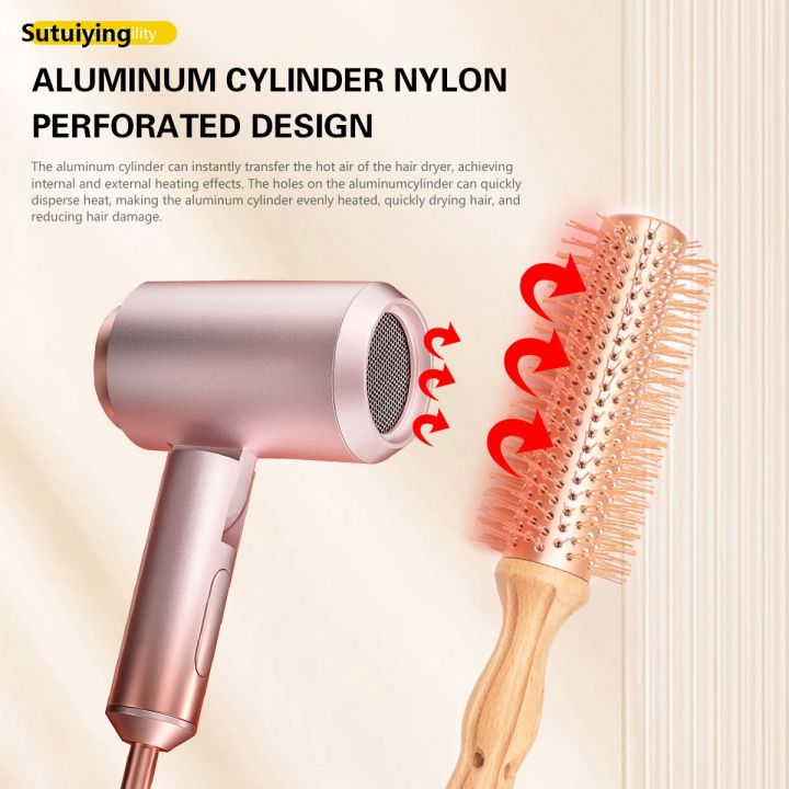 Sutuiying%20Professional%20Wood%20Round%20Curly%20Combs%20For%20Women%20Hairdressing%20Massage%20Fashion%20Brush%20Salon%20Barber%20Aluminum%20Tube%20Hair%20Styling%20Comb%20New%20Type%20-%20Image%203