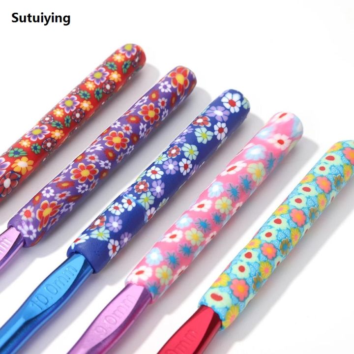 Sutuiying%205pcs%20Aluminum%20Alloy%20Knitting%20Needles%20Crochet%20Hooks%20Weave%20Crochet%20High%20Quality%20Needles%20Set%20Sweater%20Knitting%20Yarn%20Knit%20hook%20Tool%206.5/7/8/9/10mm%20-%20Image%206