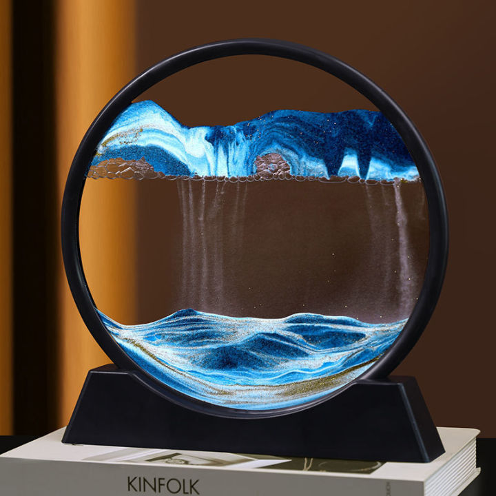 10inch Moving Sand Art Picture,3D Deep Sea Sandscape in Motion Display ...