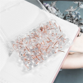 fasdaga 200Pcs Rose Gold Push Pins ThumbTacks Transparent Plastic Round Map Tacks. 