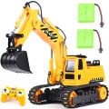 Remote Control Excavator Toy, Digger Hydraulic Construction Vehicles RC Trucks Toys For Boys Girls Kids ( 3-10 Year). 