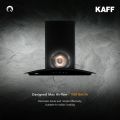 KAFF Chimney | LIZ DHC 60 | Dry Heat Auto Clean Technology | Black Tempered Curved Glass | Heavy Duty Baffle Filter | Touch Control with Digital Display. 