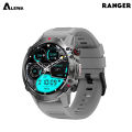 Alewa Ranger Amoled Round Smart Watch | BT Call | IP68 Waterproof | Always On Display | 410mah Battery (Black/Gray/Green). 