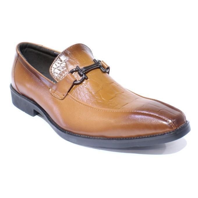 Shikhar Shoes Copper Brown Slip On Formal Leather Shoes For Men - 808