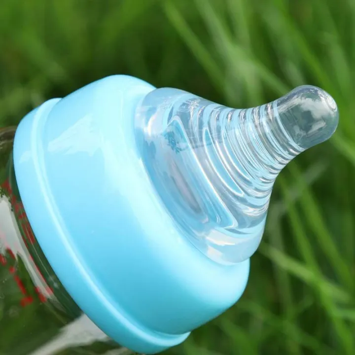 2pcs%20S(0-3%20Month)%20Silicone%20Gel%20Wide%20Mouth%20Baby%20Infant%20Kid%20Teether%20Care%20Milk%20Feeding%20Bottle%20Accessory,%20Neck%20Nipple,%20Baby%20Nipple%20-%20Image%204