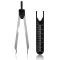 EKG Calipers ECG Caliper Measuring Tool Metal EKG Calipers with Ruler Black Caliper Divider for Nurse or Doctor. 