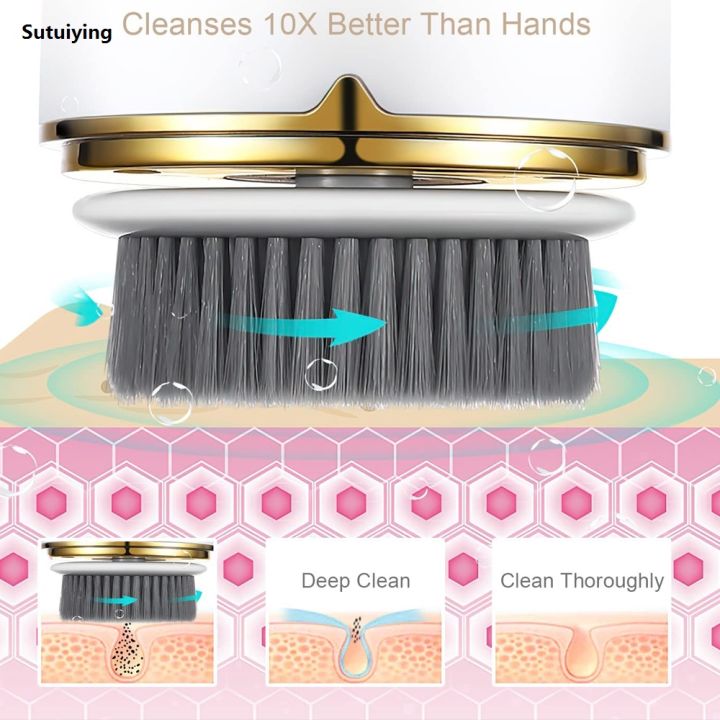 Sutuiying%203%20in%201%20Ultrasonic%20Facial%20Cleanser%20Brush%20Electric%20Cleansing%20Face%20Portable%20Brush%20360%20Rotate%20Automatic%20Brush%20Machine%20Deep%20Clean%20Beauty%20Tool%20-%20Image%203