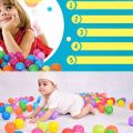 Wenefang 100Pcs 55MM Baby Plastic Balls Water Pool Ocean Ball Games for Children New style Swim Pit Play House Outdoors Sport Ball Tents Baby Toys. 