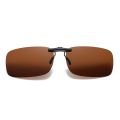 Car Night Safety Googles UV400 Day Night Vision Goggle Clip UV Protection Anti-glare Myopia Glasses Clip Turned Up Polarized Lens Clip-on Sunglasses Summer. 