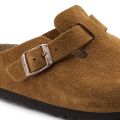 Birkenstock Boston Soft Footbed Suede Leather Clogs For Men. 