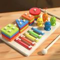 Educational Wooden Toy – Montessori Stacking & Fit with Xylophone. 
