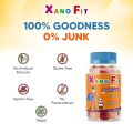 Xano Fit Junior Vitamin C With Zinc Immune Booster Gummies - Fruit-Powered Health for Happy Kids! - 30 Pieces. 