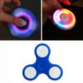 Light Up Color Flashing LED Fidget Spinner Tri-Spinner Hand Spinner Finger Spinner Toy Stress Reducer for Anxiety and Stress Relief. 