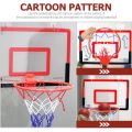 Funny Foldable Indoor Basketball Hoop Set Backboard Safety Mini Basketball Hoop for Kids Black Red Portable Portable Basketball Hoop Toys Basketball Fans. 