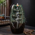 Backflow Incense Waterfall Burner Mountain River Handicraft Incense Holder Smoke Fountain Incense Indoor Incense Cone Burner. 