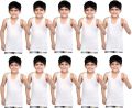 Pack Of 10  Amul White Vest For Kids By Pihu. 