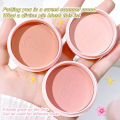 HOT BeliefMelief New style Rabbit Macaron Blush Powder With Puff Cute Pink Peach Blusher Makeup Palette Soft Mist Cheek Rouge Face Contour Makeup Maquiagem. 