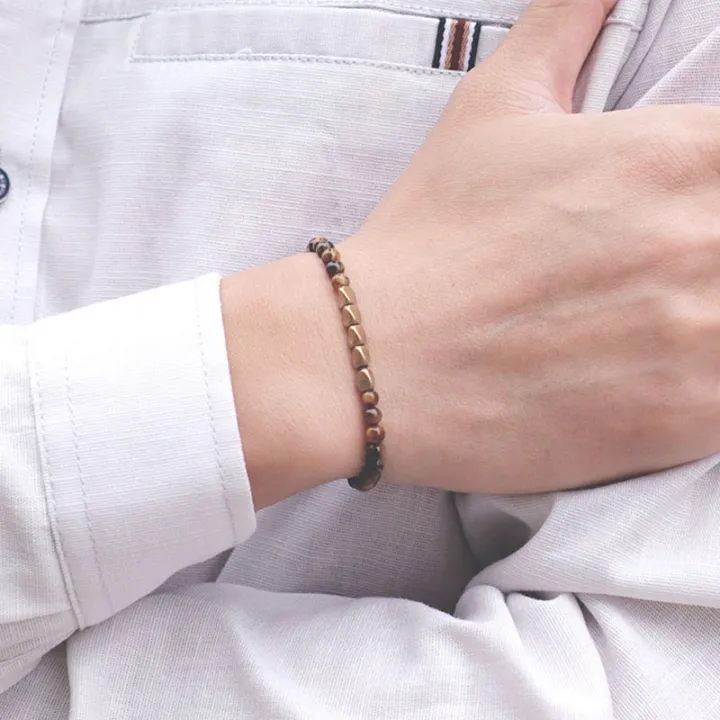 lsera%20jewelry%20gift%20Pu%20tiger's%20eye%20bra%20gold%20bracelet%20natural%20substance%204mm%20small%20bead%20color%20copper%20charm%20braclet%20men%20and%20women%20-%20Image%205