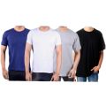 Binay Embroidery Cotton Plain T-Shirt For Men 4 Pcs Combo Set - Fashion | T-Shirts For Men | Men's Upper Wear | T-Shirts |. 