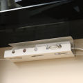 Under Desk Cable Management Cable Tray Under Desk With Clamp Power Strip Cord Holder No Drilling Sturdy Spacious Supplies. 