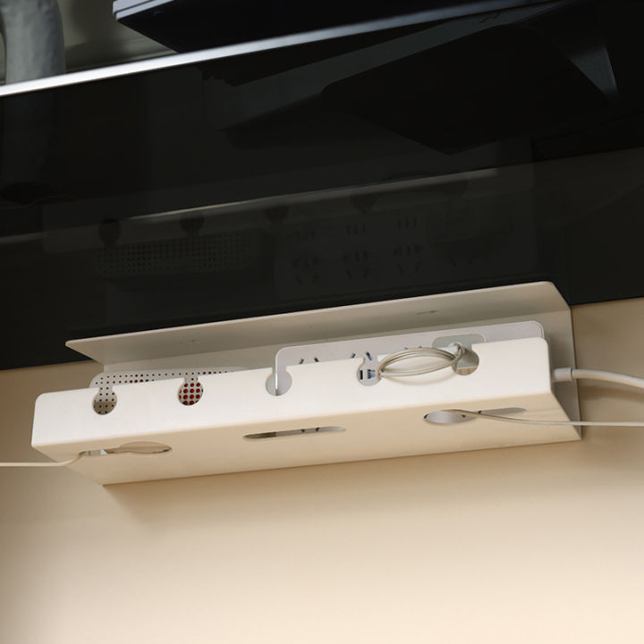 Under%20Desk%20Cable%20Management%20Cable%20Tray%20Under%20Desk%20With%20Clamp%20Power%20Strip%20Cord%20Holder%20No%20Drilling%20Sturdy%20Spacious%20Supplies%20-%20Image%202