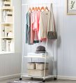 Multifunction Clothes Triangle Coat Rack Removable Bedroom Rack With Wheels | Metal Multpurpose Clothes Rack. 