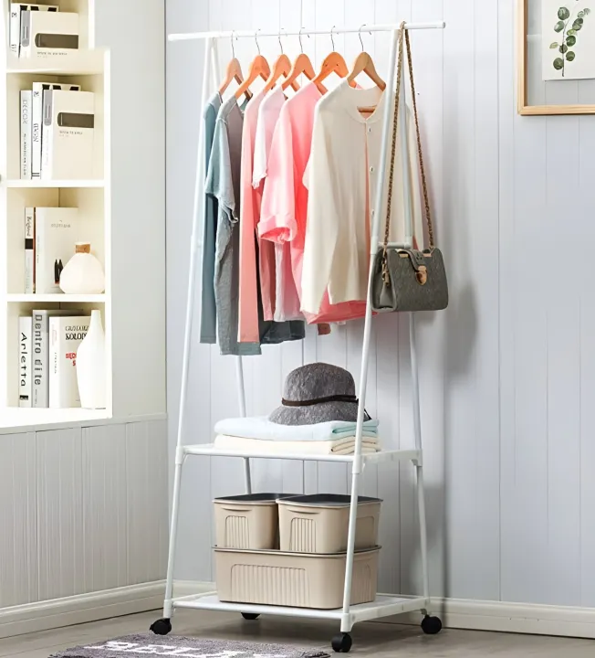 Multifunction%20Clothes%20Triangle%20Coat%20Rack%20Removable%20Bedroom%20Rack%20With%20Wheels%20%7C%20Metal%20Multpurpose%20Clothes%20Rack%20-%20Image%202