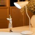 White Adjustable Flexible Goose Neck Touch Switch Sensitive Table Lamps Built-In Rechargeable Battery. 