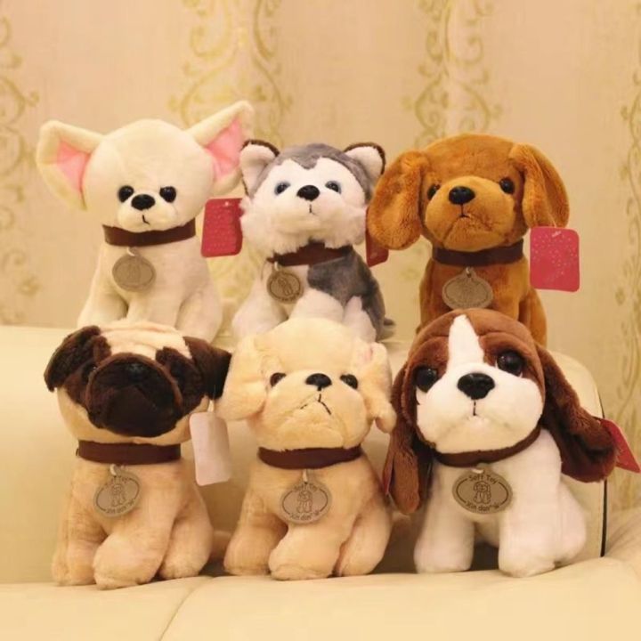 Delicate Stuffed Animal Dog Plush Toys Puppy Husky Retriever Stuffed ...