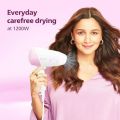 Philips Hair Dryer HP8120/00 | 1200 Watts |3 Heat and Speed Settings with Cool Shot |Quick Gentle Drying with Thermoprotect Care , Pink. 