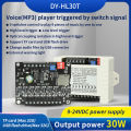 DC9-24V 30W Voice Playback Module MP3 Trigger Player Amplifier Board SD/TF Card DIY Electronic Kit. 