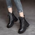 Martin Boots Chunky Boots Women Winter Shoes Comfortable Waterproof Ankle Boot Platform Boots. 