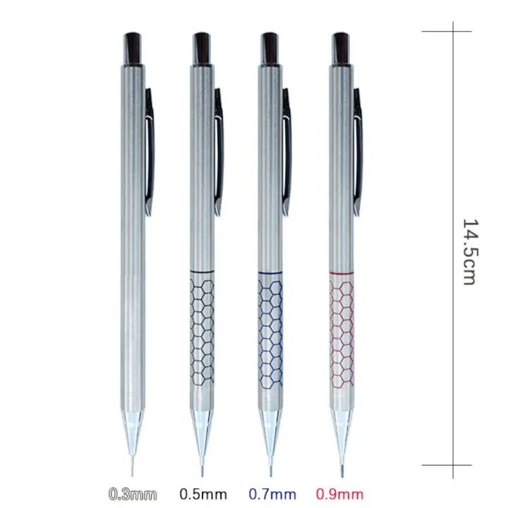 Creative%200.3/0.5/0.7/0.9mm%20Mechanical%20Pencil%20Drawing%20Writing%20Tool%20Sketch%20Comics%20Design%20Propelling%20Pencil%20Metal%20Automatic%20Pencil%20Art%20Painting%20Supplies%20-%20Image%202