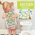 Chart Matchingting Multi-functional Toilet Habits Reward Stickers Training Sticker Montessori Toilet Training Sticker Waterproof Wall Hang Toilet Habit Sticker Chart Children/Kids. 