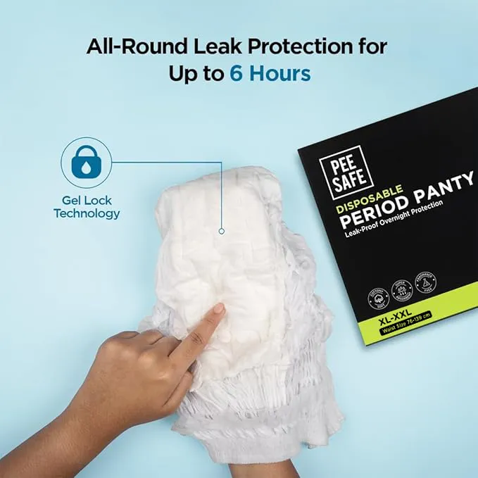 Pee%20Safe%20Disposable%20Period%20Panties%20for%20Women%20Leak%20Proof%20%7C%20XL-XXL%20%7C%20Pack%20of%204%20%7C%20360%C2%B0%20Protection%20%7C%20Overnight%20Comfort%20%7C%20Rash%20&%20Toxin%20Free%20%7C%20No%20Leakage%20%7C%20Seamless%20Fit%20%7C%20Period%20Panty%20for%20Heavy%20Flow%20White%20-%20Image%205