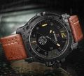 NAVIFORCE NF9099 Day/ Date Function Casual Quartz Watch For Men - Brown - Brown. 