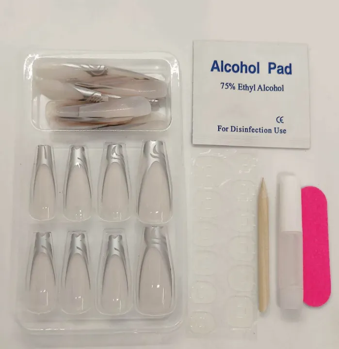 24%20Pieces%20Press%20On%20Nails%20With%20Mini%20Manicure%20Set%20(Fake%20Nail%20For%20Party%20Wear%20/%20Artificial%20Nail%20For%20Birthday%20Gift%20Ever)%20-%20Image%204