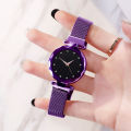 Luxury Women Watches Ladies Magnetic Starry Sky Clock Fashion Diamond Quartz Wristwatches. 