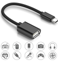 Micro Usb Type C Otg Data Cable For Otg Enabled Type C Devices. 