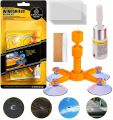Windshield Repair Kit, Auto Glass Repair Kit for Fix Chip Scratch, Bulls-Eye, Star-Shaped and Half- Moon Cracks. 