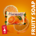 Harmony Fruity Soap Bar with Natural Orange Extract (60g) (Multipack). 