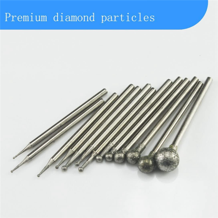 13%20Pcs%20Ball%20Shape%20Diamond%20Burr%20Diamond%20Mounted%20Grinding%20Burs%20Stone%20Carving%20Set%20with%203/32%20Inch%20Mandrel%20for%20Rotary%20Tools%20Easy%20Install%20-%20Image%204