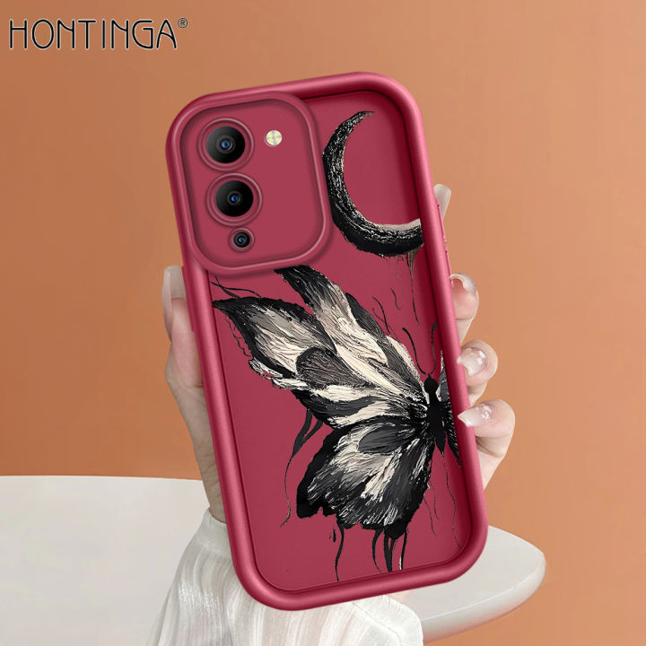 Hontinga%20for%20Infinix%20Note%2012%20G96%20Back%20Cover%20black%20butterfly%20Pattern%20Ladder%20Soft%20Camera%20Protection%20Rubber%20Phone%20Case%20-%20Image%202
